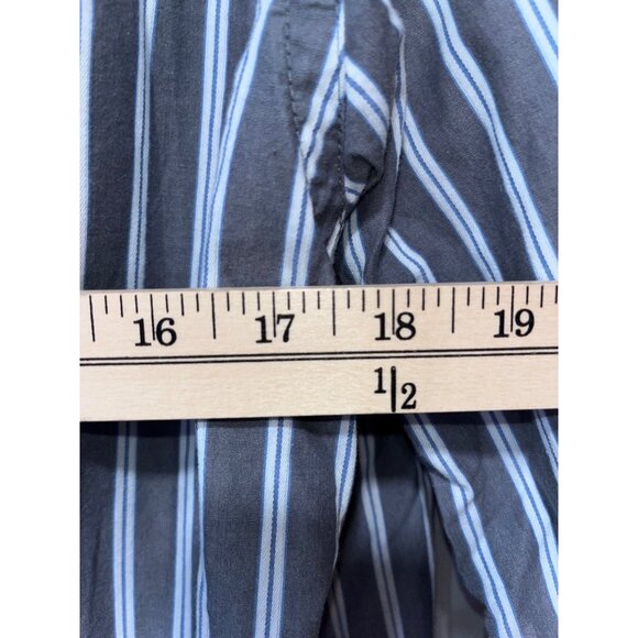 Duck Head Mens Striped Button-Up Shirt XL 100% Cotton Black/White - Picture 5 of 9